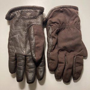 Men's Chocolate Brown Leather UGG Glove